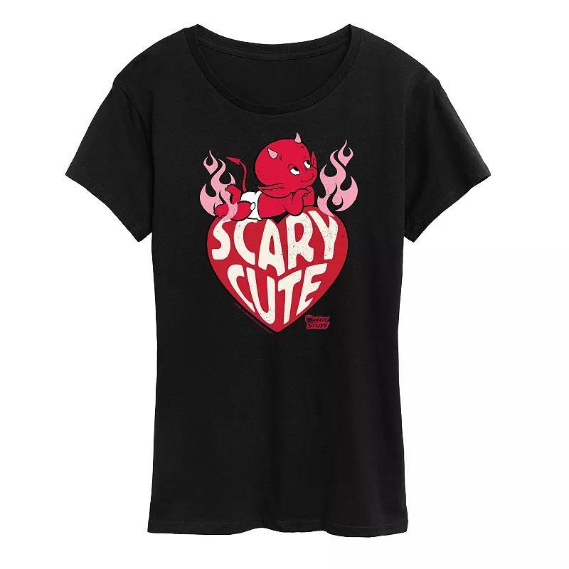 Womens Hot Stuff Scary Cute Graphic Tee, Girls Product Image