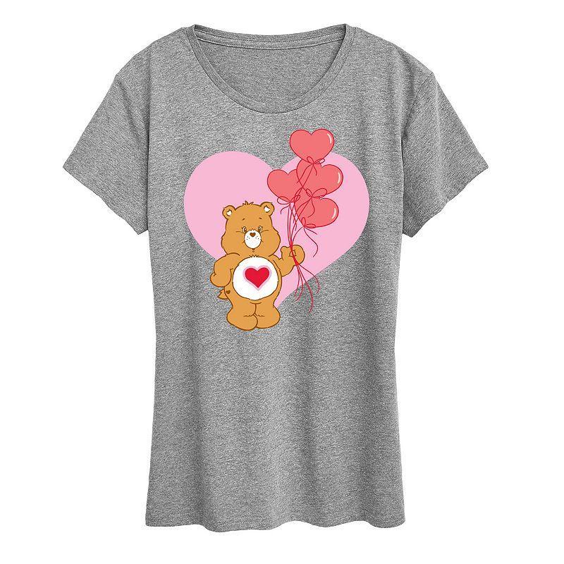 Womens Care Bears Tenderheart Bear Graphic Tee, Girls Grey Gray Product Image