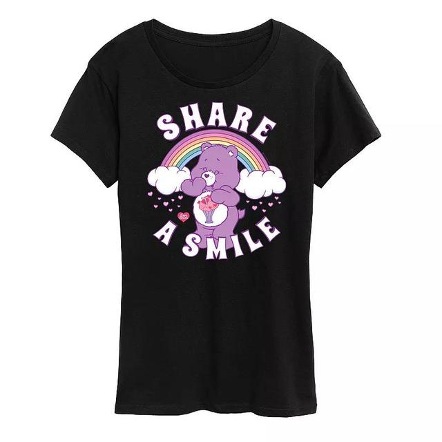 Womens Care Bears Share A Smile Graphic Tee, Girls Product Image