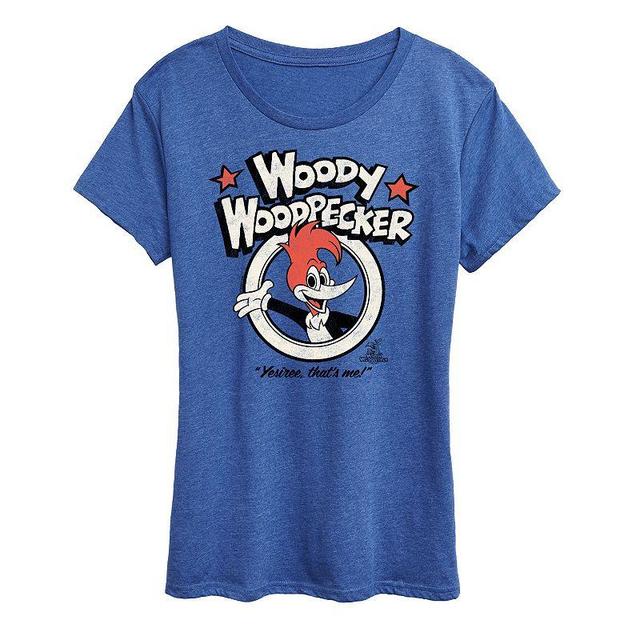 Womens Woody Woodpecker Yesiree Graphic Tee, Girls Grey Gray Product Image