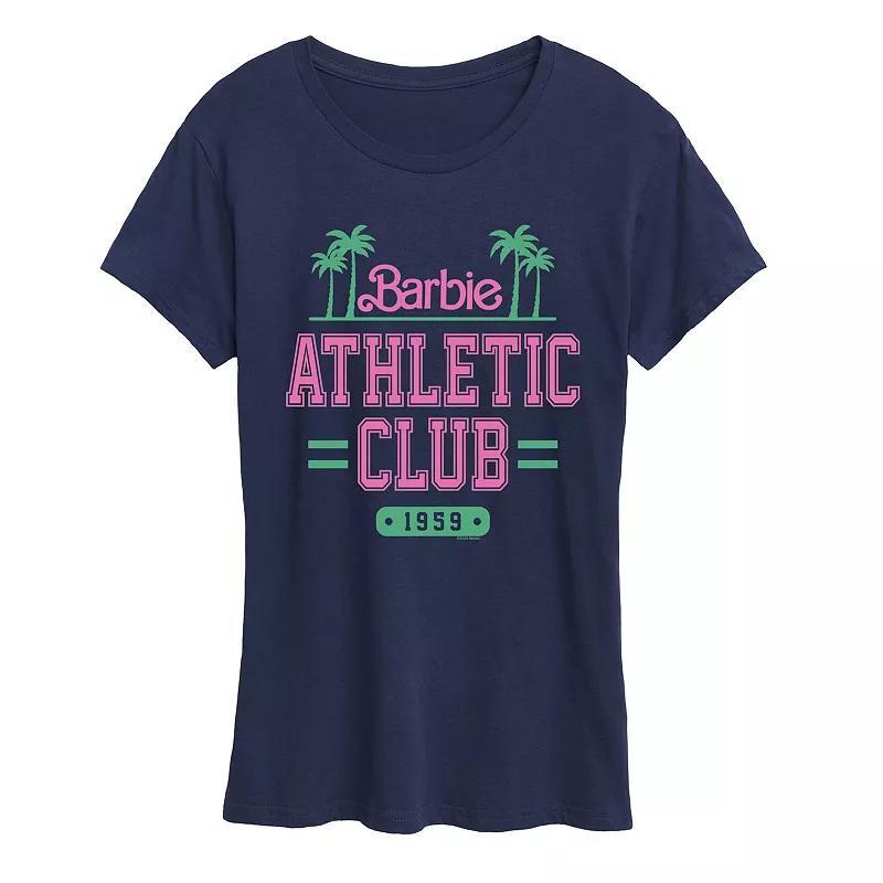 Womens Barbie Athletic Club Graphic Tee Blue Product Image