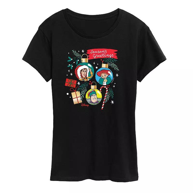 Disney / Pixars Toy Story Womens Seasons Greetings Graphic Tee, Girls Product Image