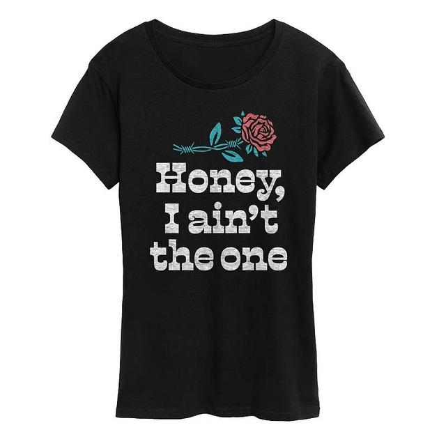 Womens Honey I Aint The One Graphic Tee Product Image