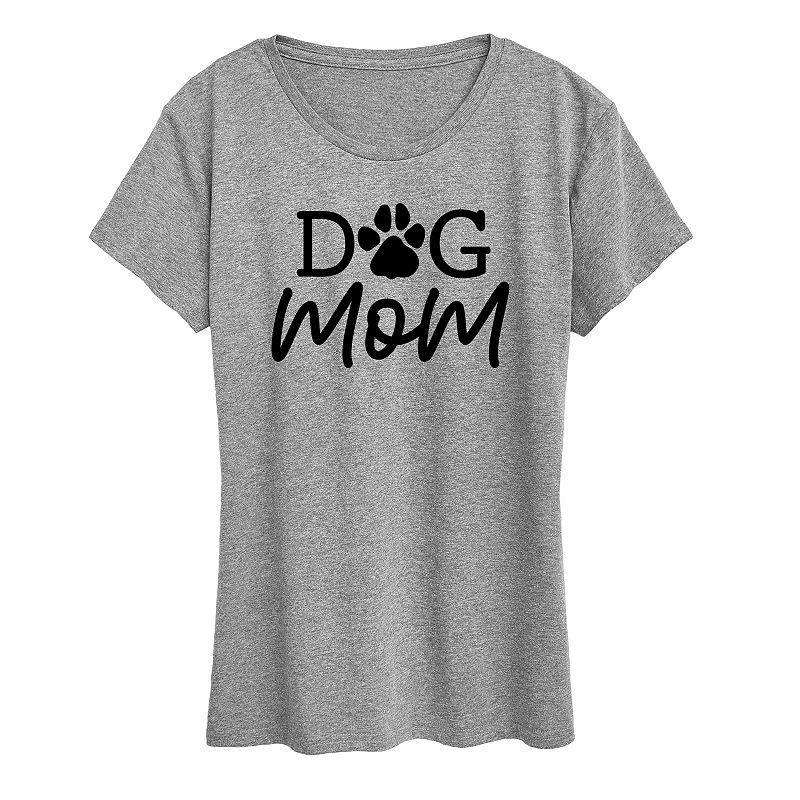 Womens Dog Mom Graphic Tee, Girls Product Image