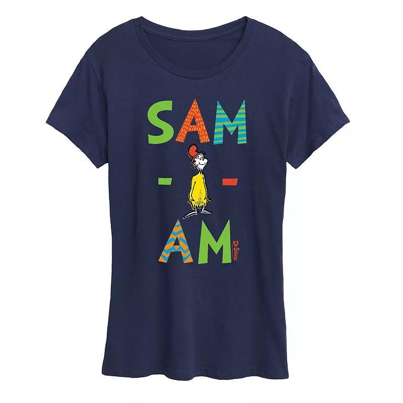 Womens Dr. Seuss Sam I Am Graphic Tee, Girls Blue Product Image