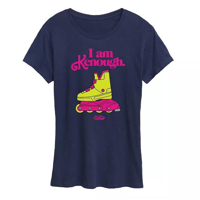 Womens Barbie The Movie Rollerblades Graphic Tee, Girls Heather Grey Product Image