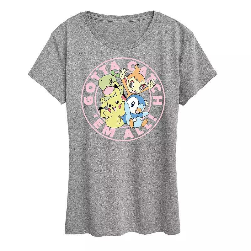 Womens IF Movie Blossom Sketchbook Graphic Tee Med Grey Product Image