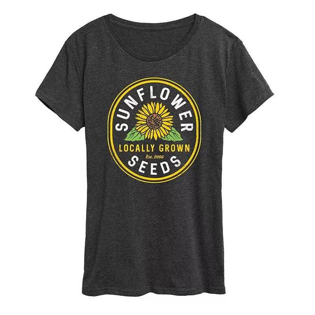 Womens Coffee Beach Repeat Graphic Tee Heather Grey Product Image