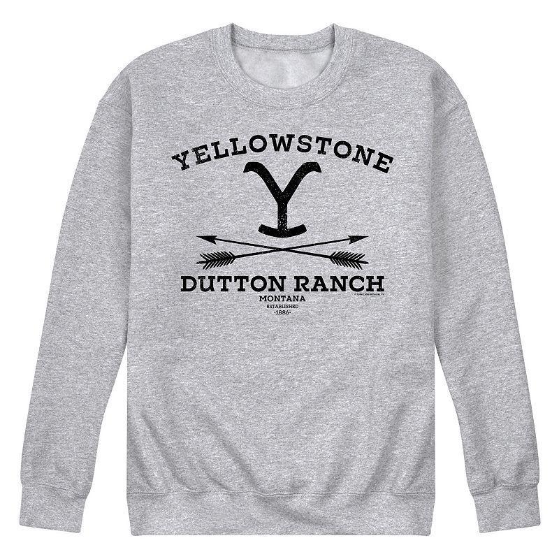 Mens Yellowstone Dutton Ranch Arrows Fleece Sweatshirt Product Image