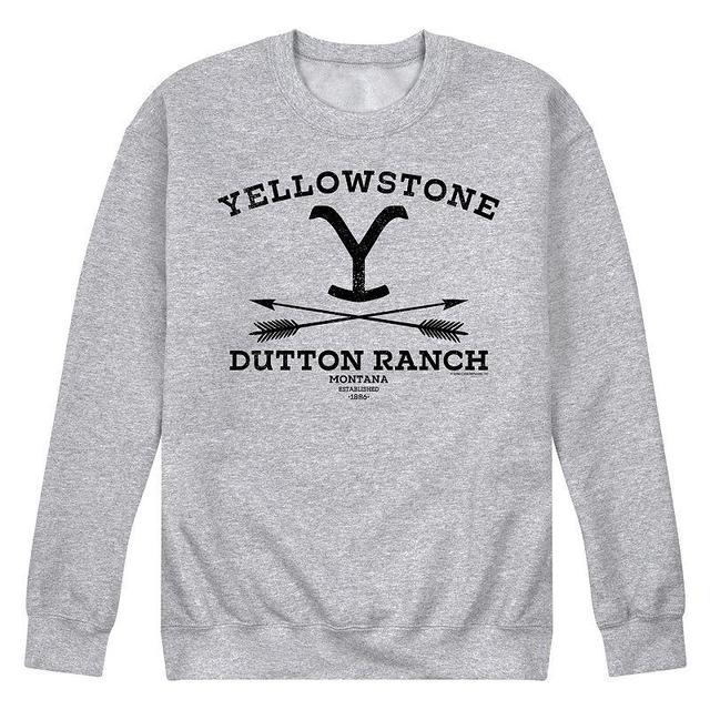 Mens Yellowstone Dutton Ranch Arrows Fleece Sweatshirt Product Image