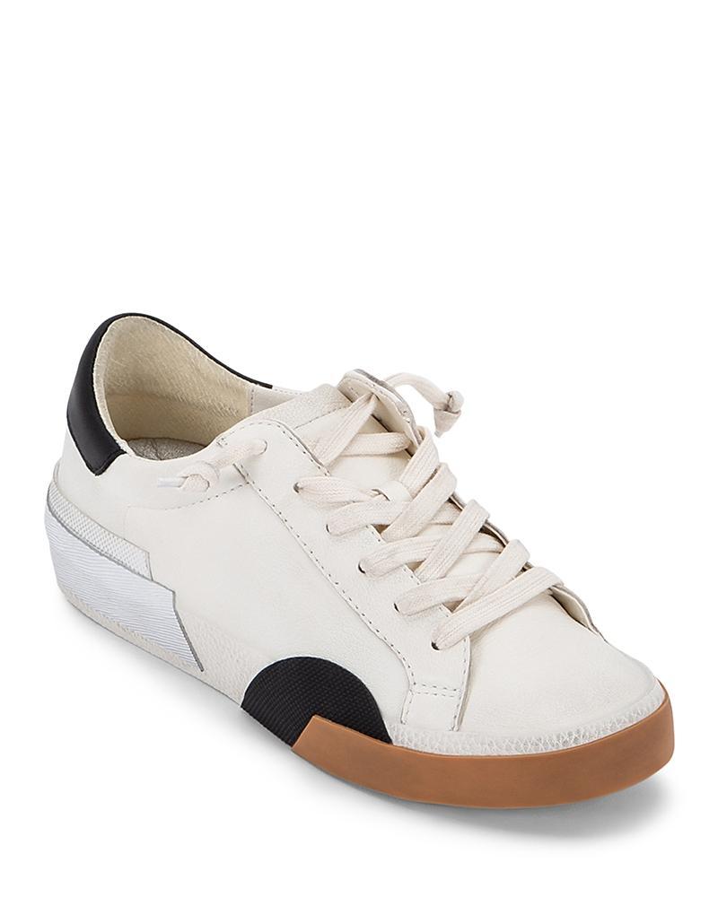 Zina Sneaker In White/tan Leather Product Image