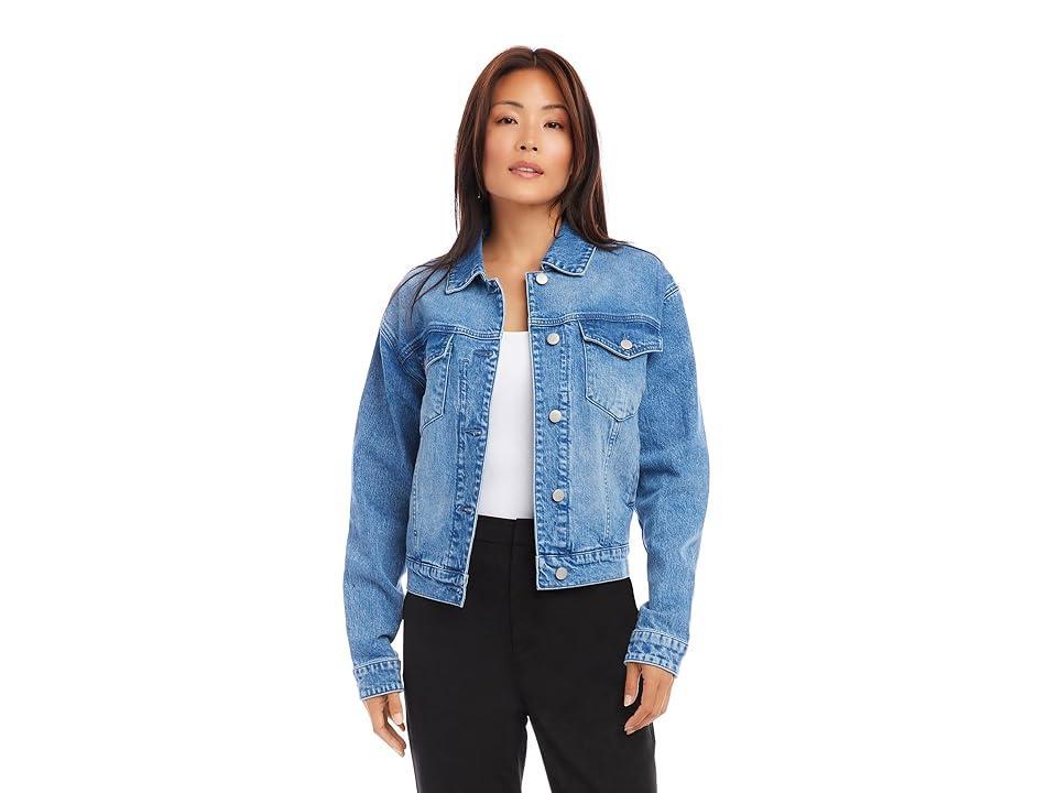 Karen Kane Jean Jacket (Denim) Women's Clothing Product Image