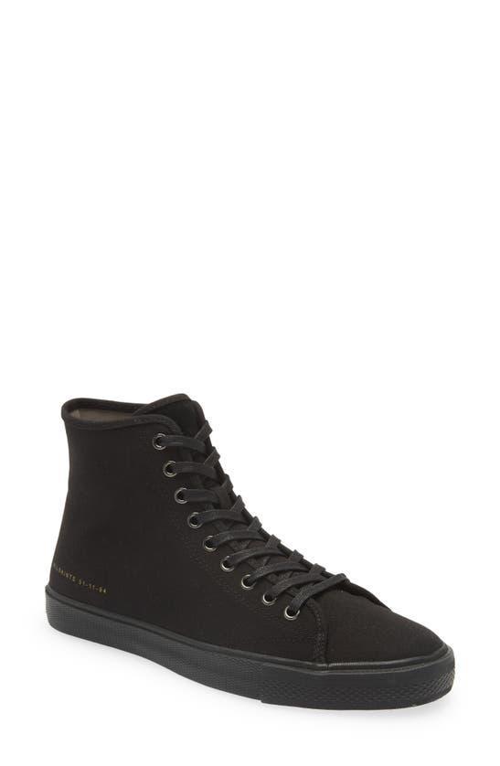 Mens Black Bryce Logo-print Cotton-canvas High-top Trainers 11 Product Image