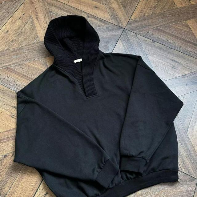 Two Tone Knit Hoodie Product Image