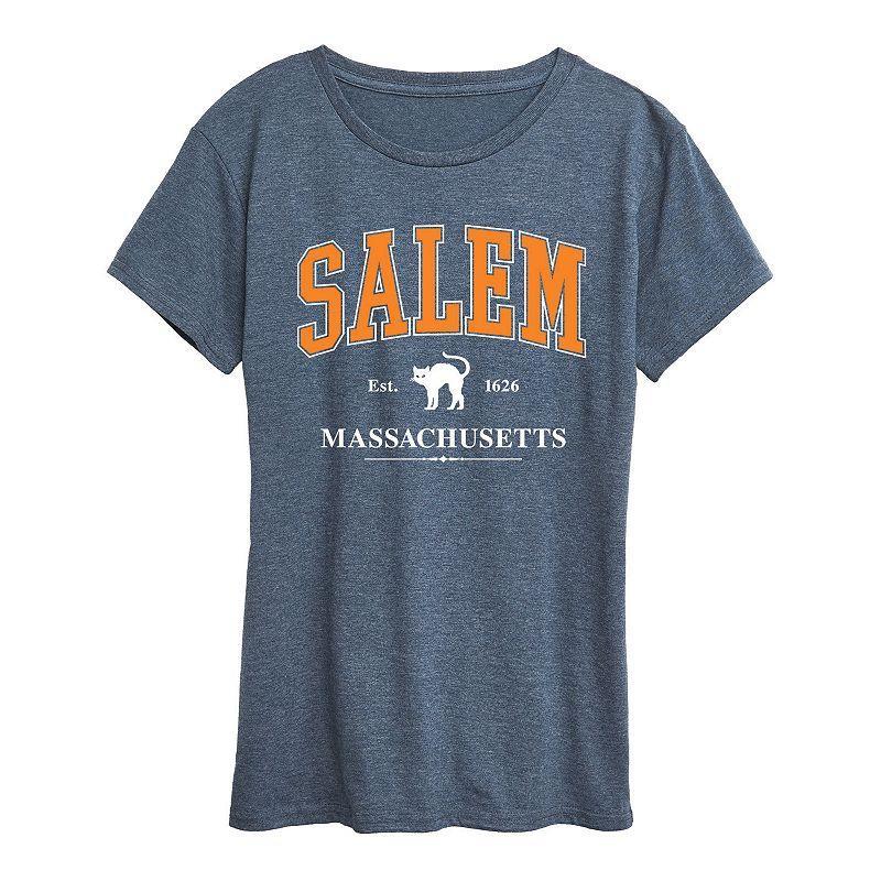 Womens Collegiate Salem Massachusetts Halloween Tee, Girls Product Image