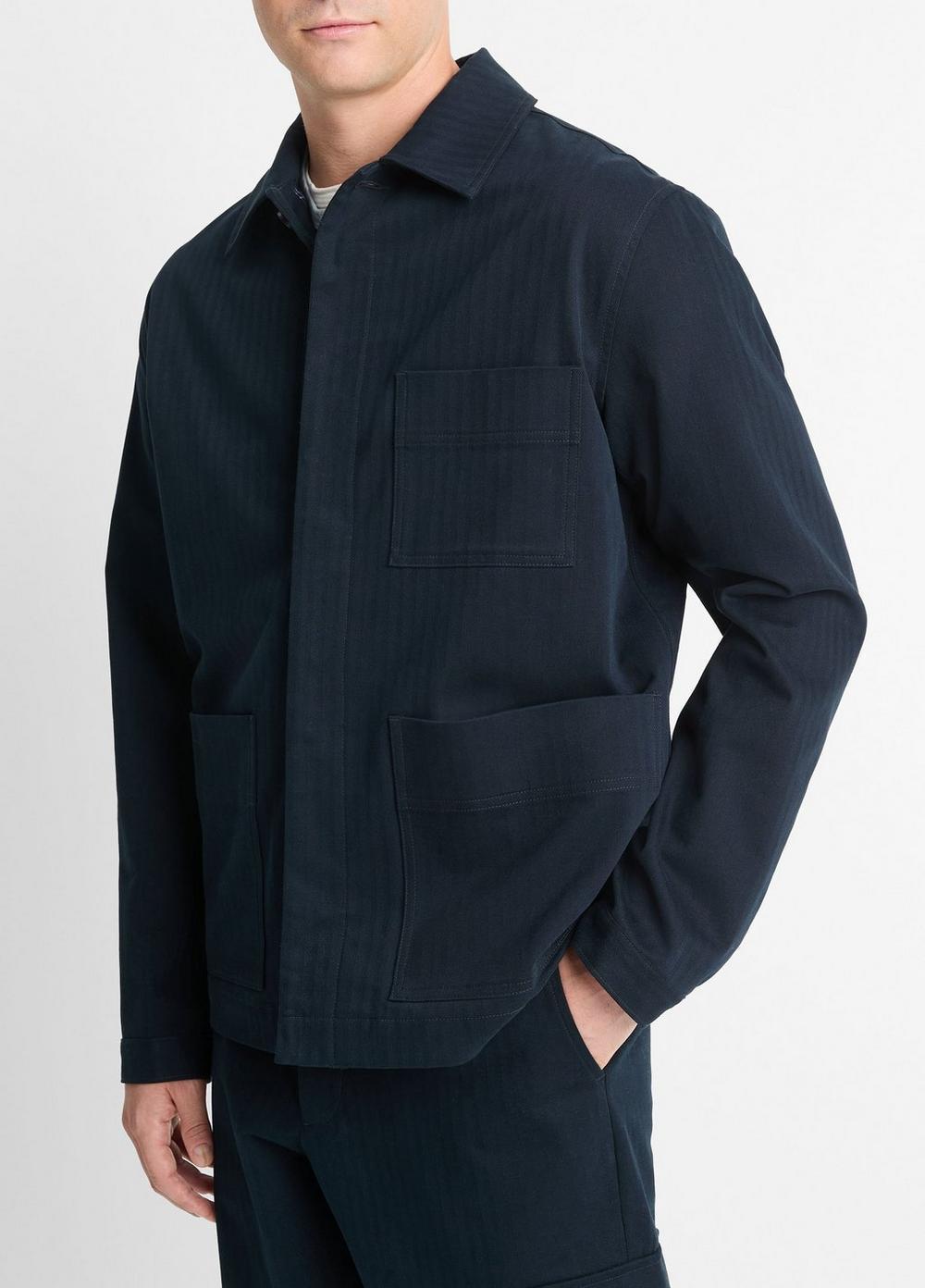 Herringbone Cotton Chore Jacket Product Image