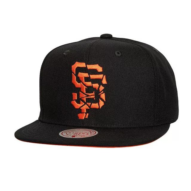 Mens Mitchell & Ness San Francisco Giants Shattered Snapback Hat Product Image