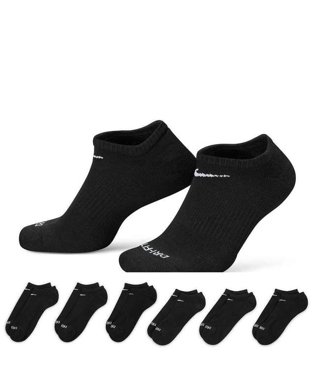 NIKE Everyday Plus Cushioned 6 Pack Ankle Socks In Black Product Image