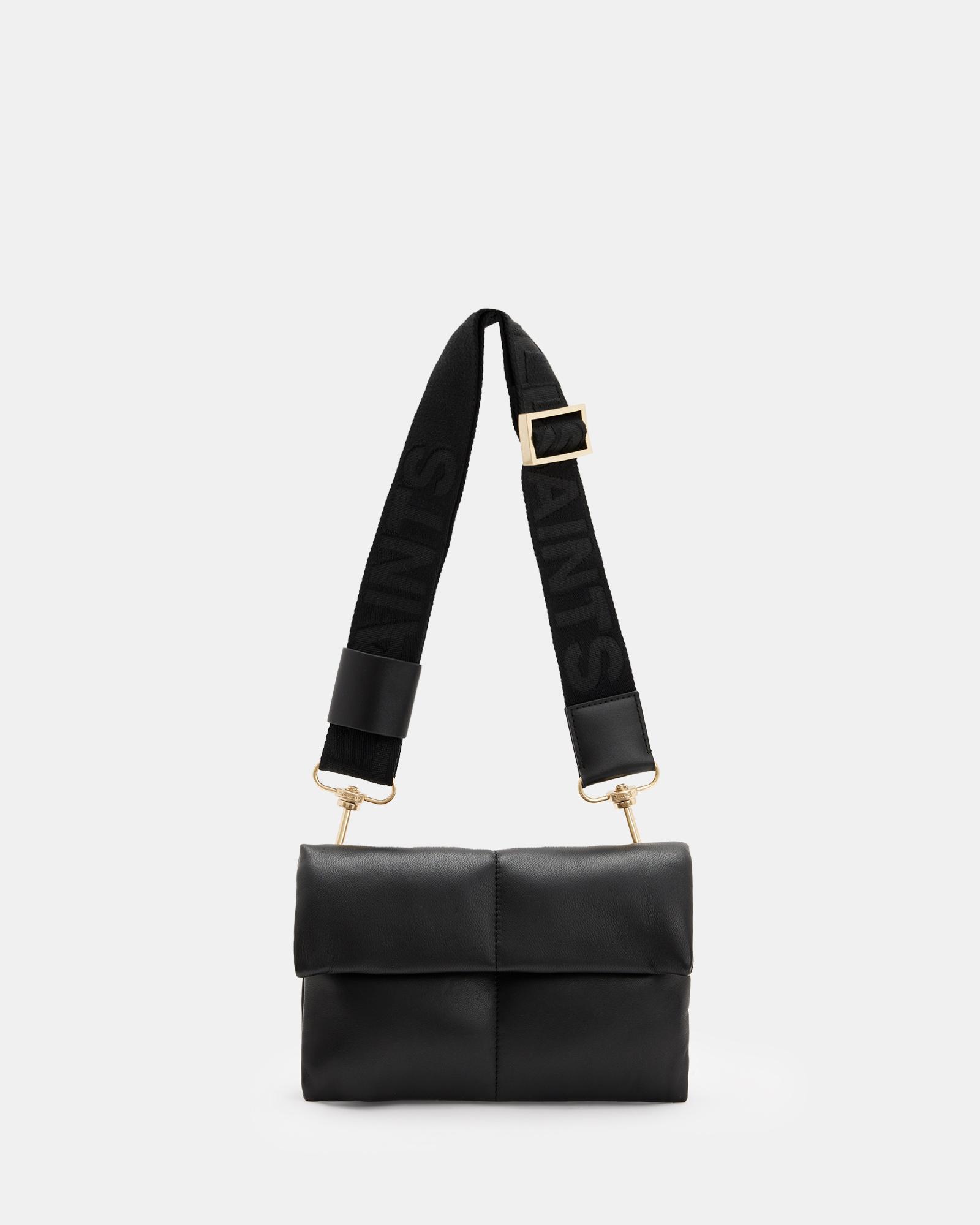 AllSaints Ezra Leather Quilted Crossbody Bag Product Image