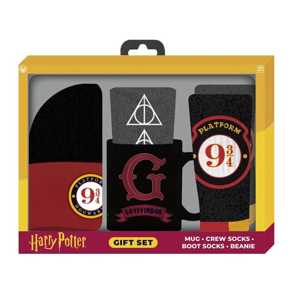 Mens Harry Potter Socks - Assorted Reds 6-12 Product Image