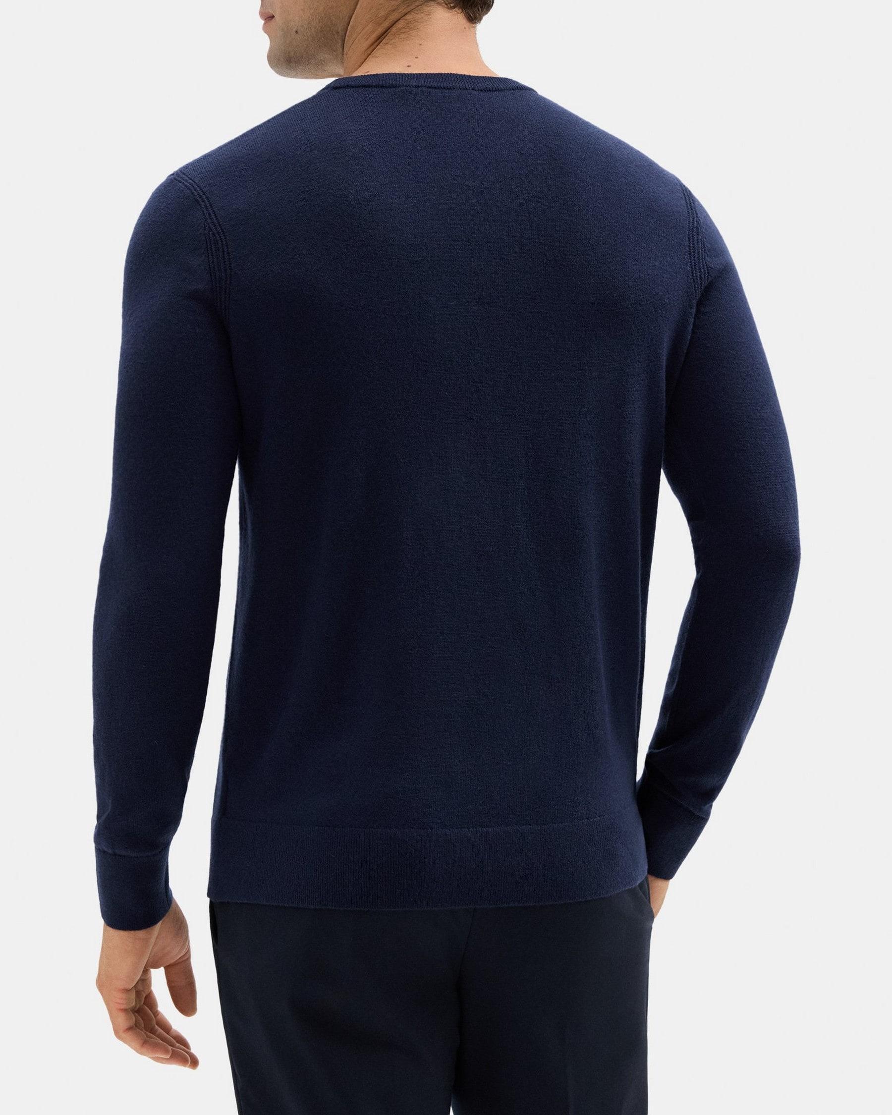 Crewneck Sweater in Wool-Nylon Product Image