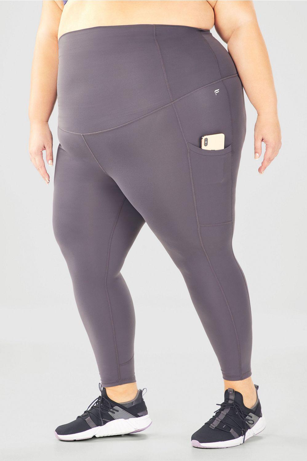 Fabletics High-Waisted PureLuxe Maternity 7/8 Legging Womens Iron plus Size 4X Product Image