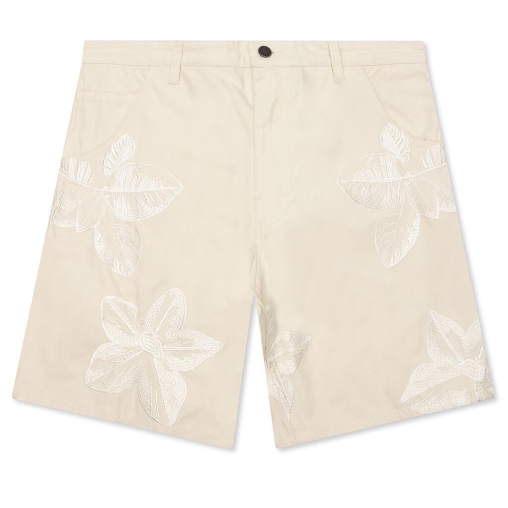 Canvas Shorts - Cream Male Product Image