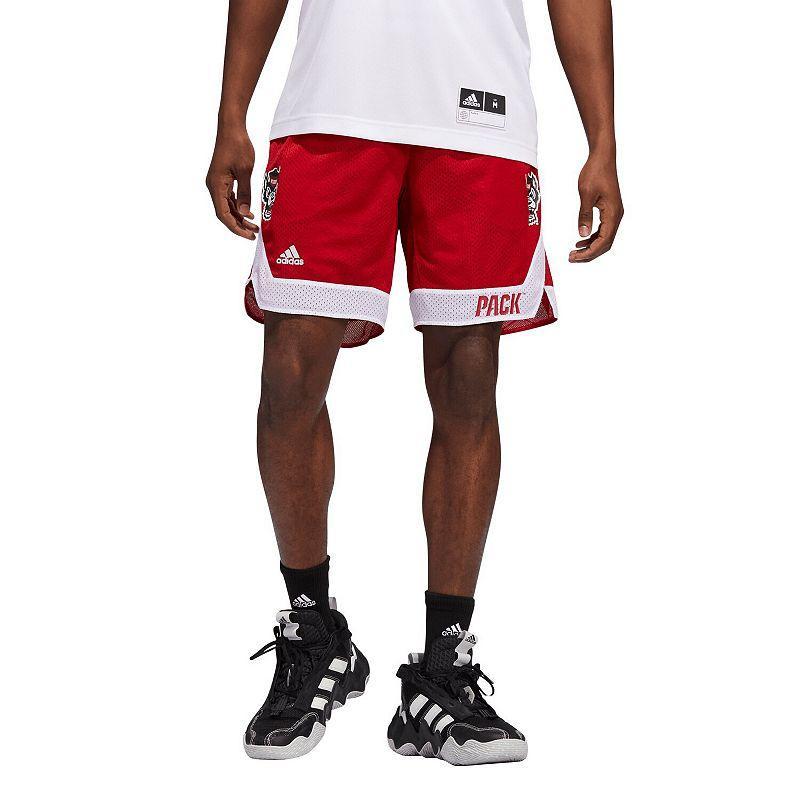 Mens adidas Red Nc State Wolfpack Swingman Aeroready Basketball Shorts Product Image