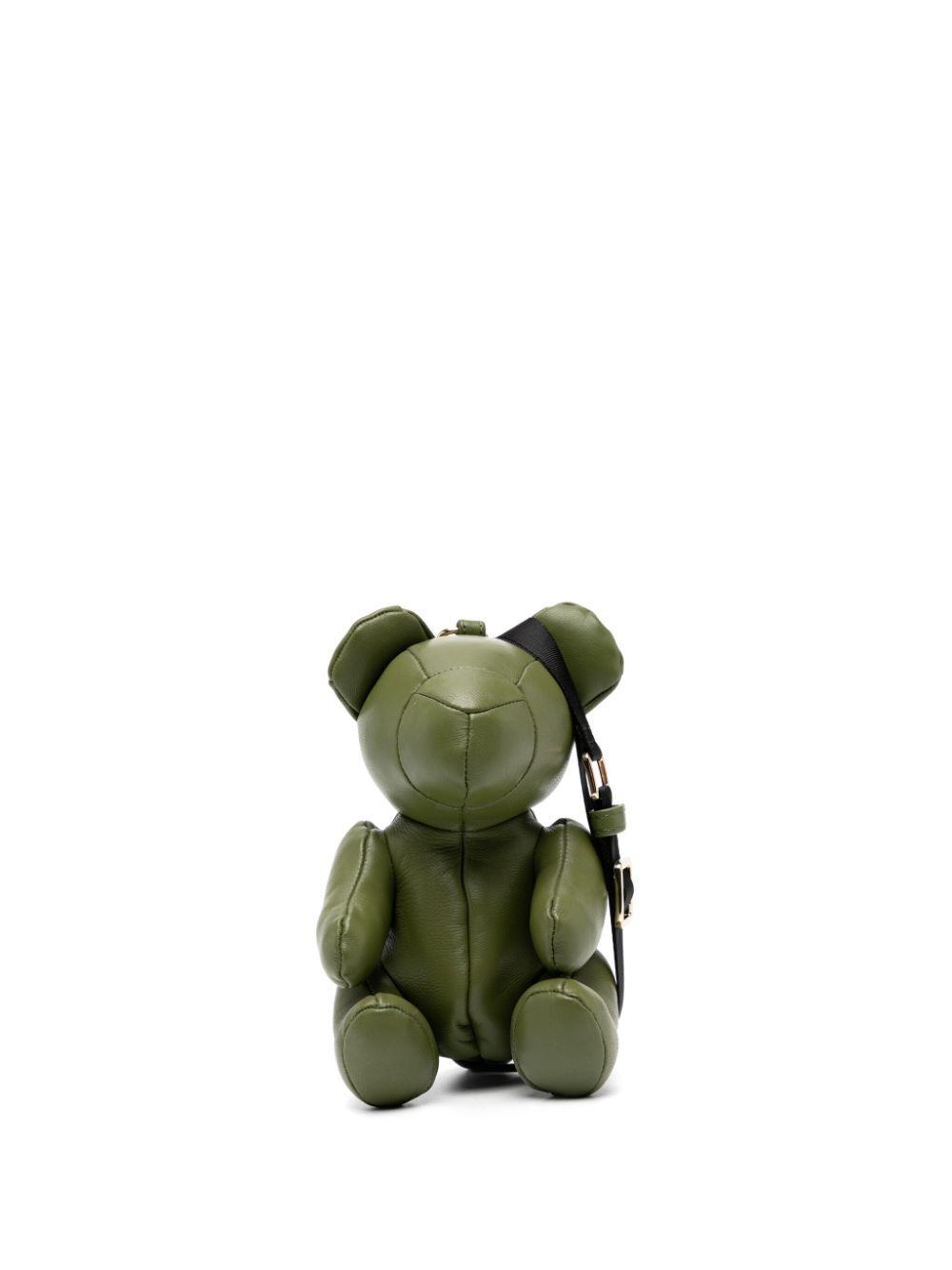 MIHARAYASUHIRO Bear Shoulder Bag In Grün Product Image