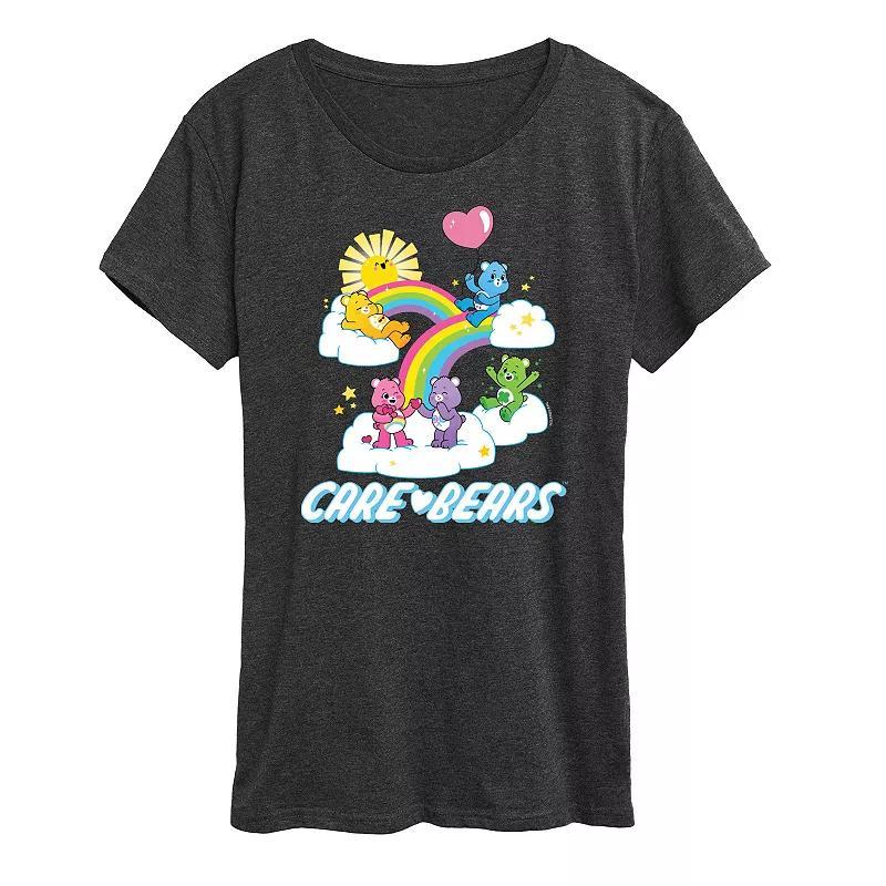 Womens Care Bears Group Logo Graphic Tee Blue Product Image