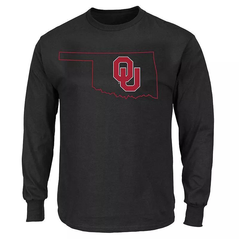 Mens Profile Oklahoma Sooners Big & Tall Pop Long Sleeve T-Shirt Product Image