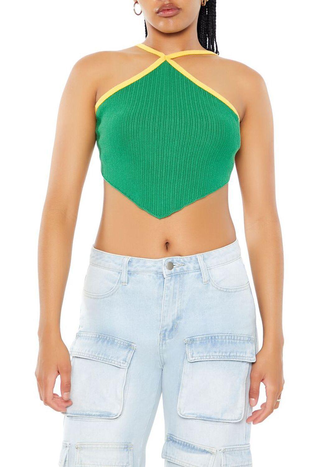 Sweater-Knit Halter Crop Top | Forever 21 Product Image