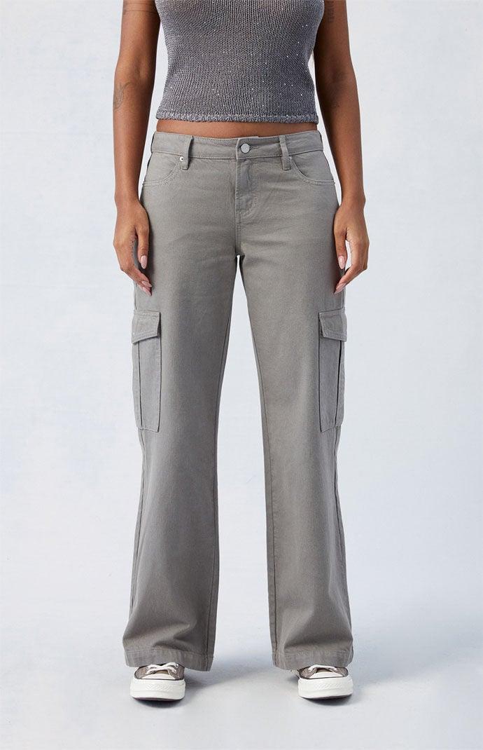 Womens Eco Low Rise Baggy Wide Leg Cargo Pants - product image