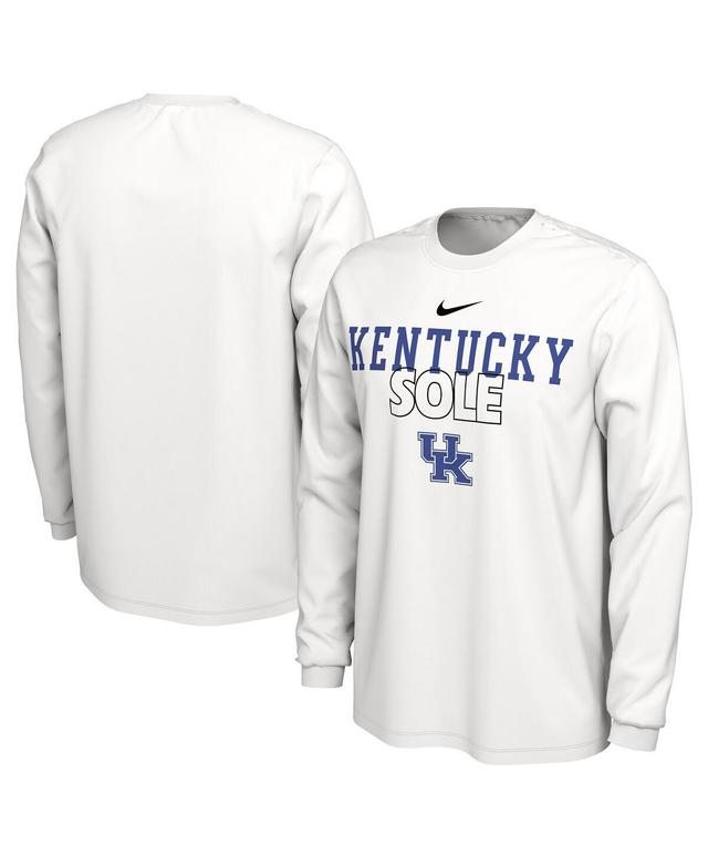 Kentucky Legend Nike Men's Dri-FIT College Long-Sleeve T-Shirt in White, Size: 2XL | FV7609-100 Product Image