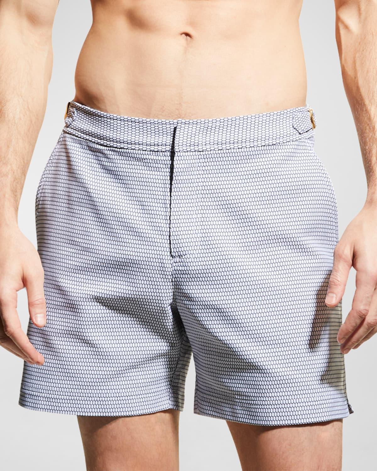 Mens Bulldog X Fenella Geometric Swim Shorts Product Image