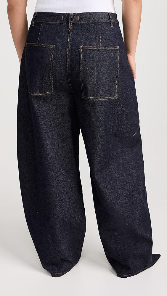 Tibi Indigo Denim Sid Jeans | Shopbop Product Image