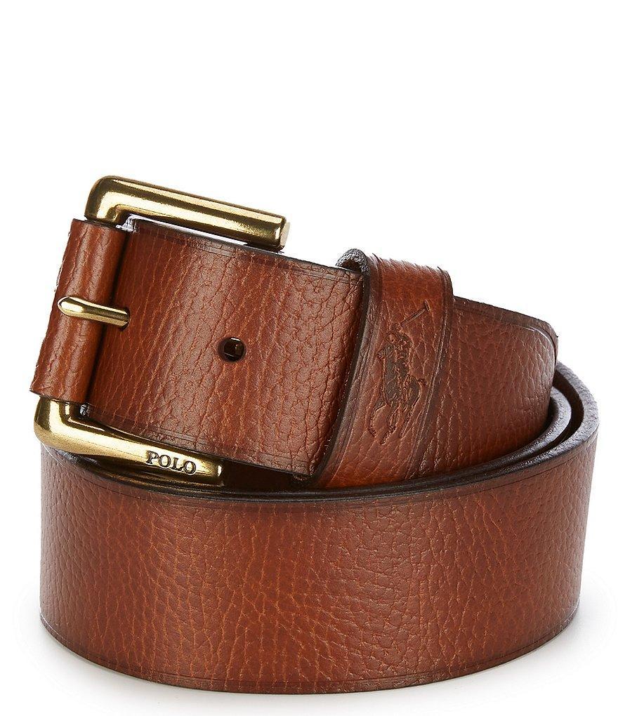 Polo Ralph Lauren Signature Pony Leather Belt Product Image