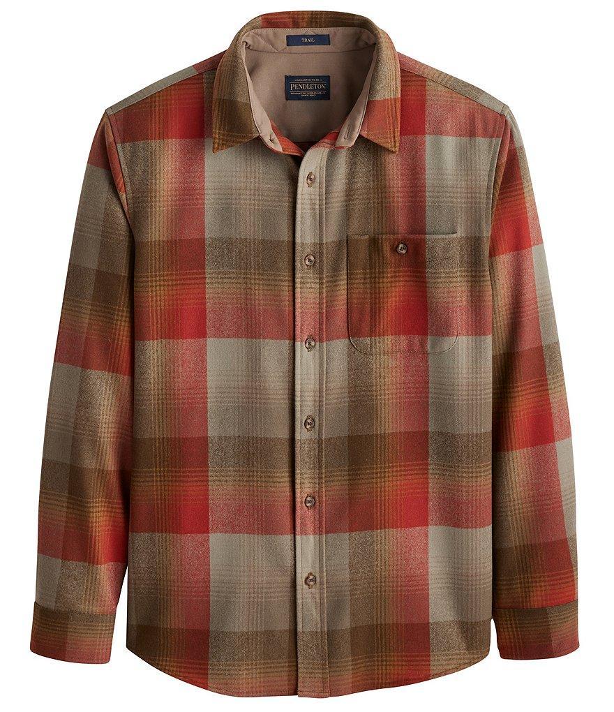 Pendleton Trail Large Plaid Long Sleeve Woven Shirt Product Image