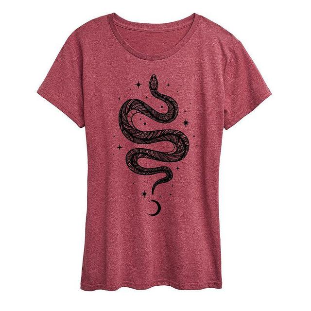 Womens Celestial Snake Graphic Tee Product Image