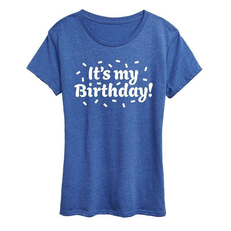 Womens Its My Birthday Graphic Tee Product Image