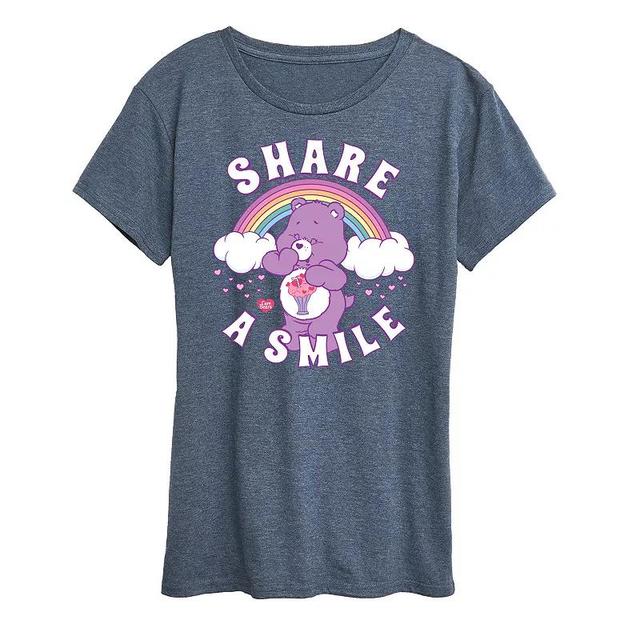 Womens Care Bears Share A Smile Graphic Tee, Girls Product Image