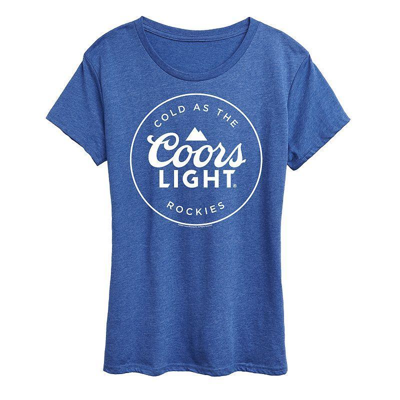 Womens Coors Logo Badge Graphic Tee Heather Grey product image