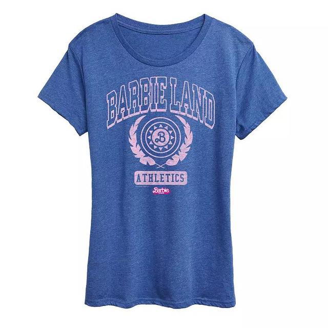 Missy Plus Barbie The Movie Barbie Land Athletics Graphic Tee, Womens Product Image