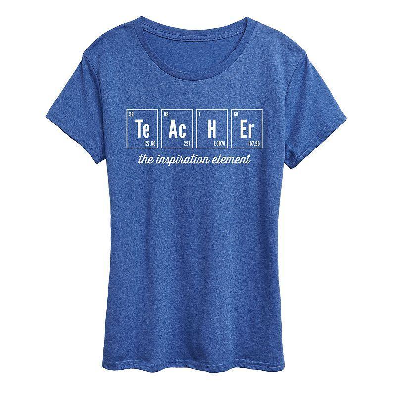 Womens Teacher Element Graphic Tee, Girls Product Image