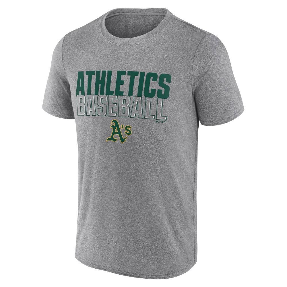 MLB Oakland Athletics Men's Gray Athletic T-Shirt - XL Product Image