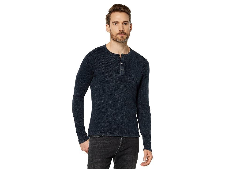 John Varvatos MEMPHIS WAFFLE HENLEY Men's Clothing Product Image