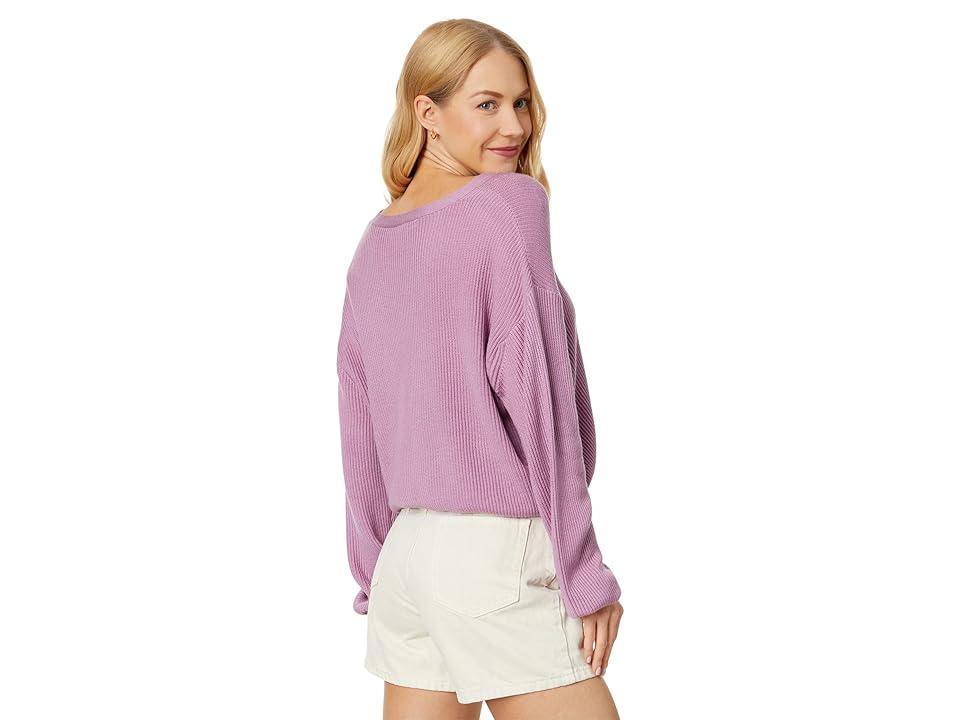 Bri Rib-Knit Drop-Shoulder Cardigan Product Image