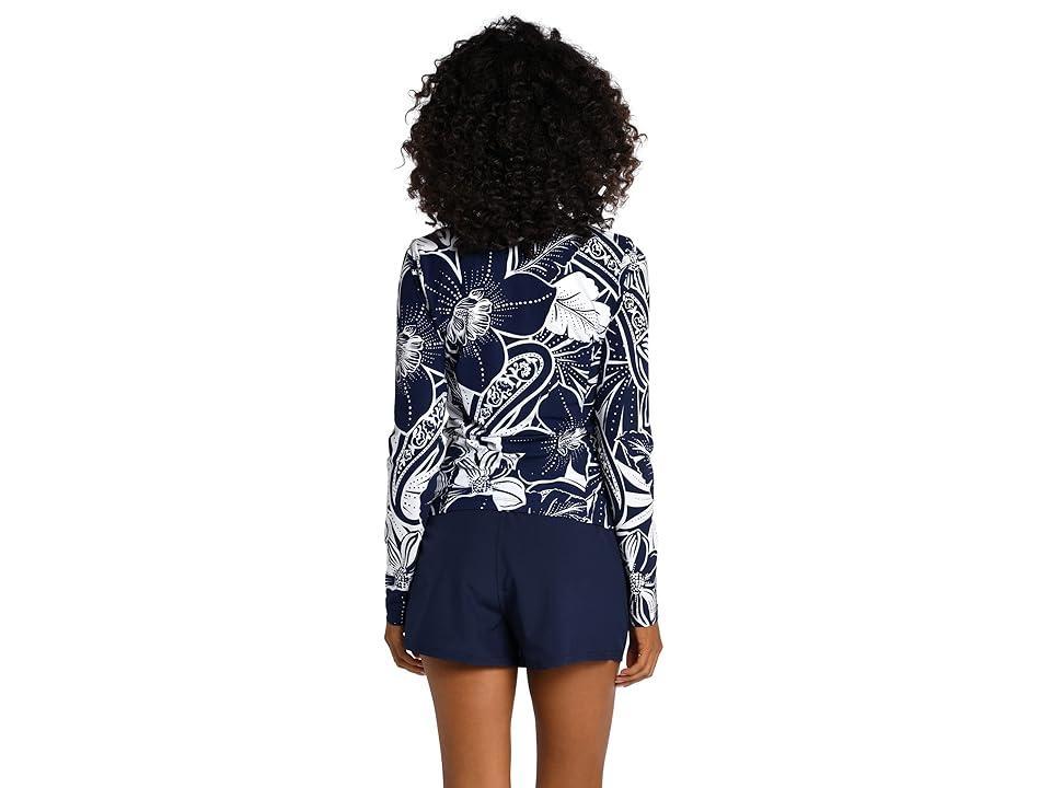 La Blanca At The Playa Rashguard (Indigo) Women's Swimwear Product Image