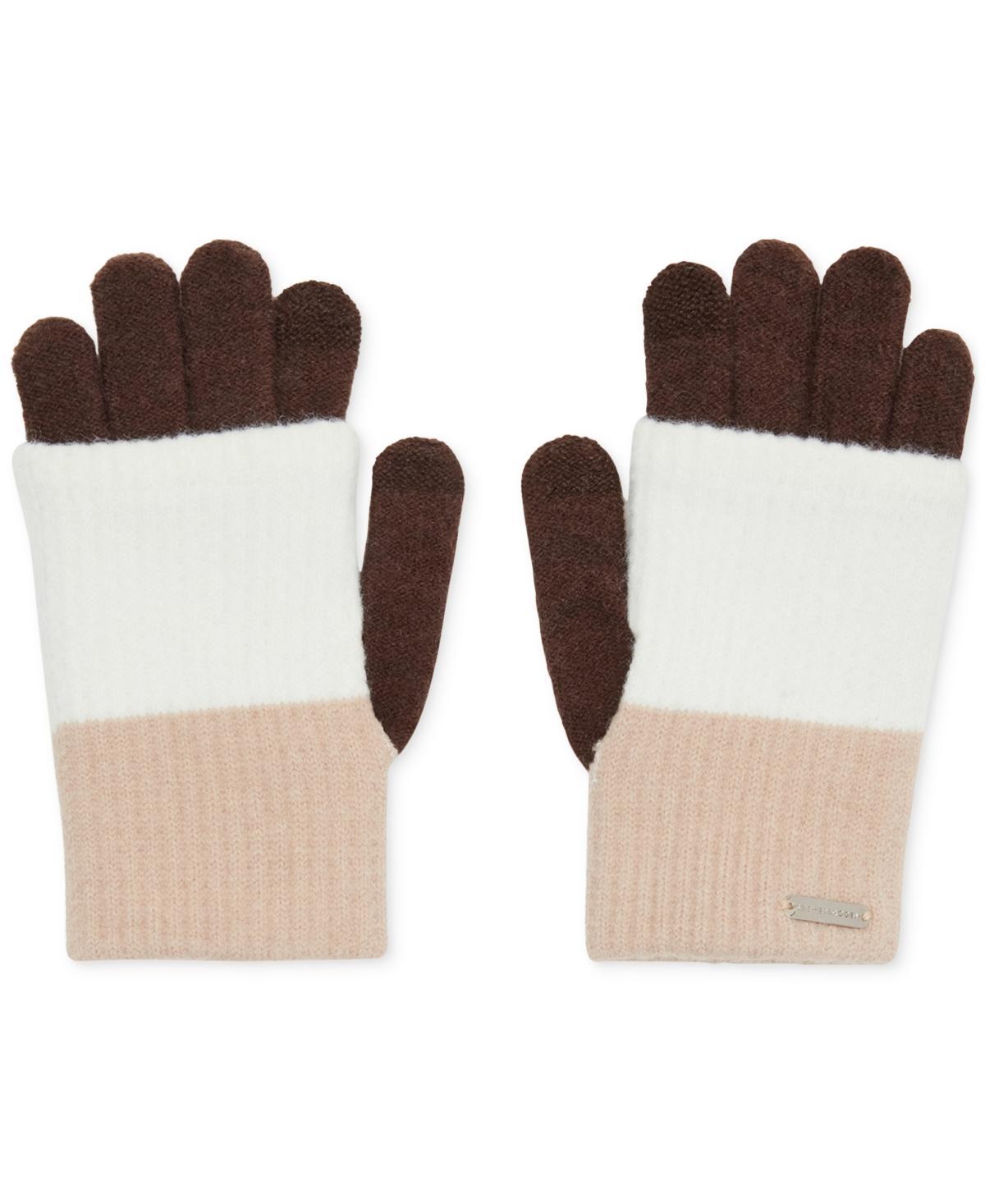 Steve Madden Womens Color-Blocked Long Cuff Magic Gloves Product Image