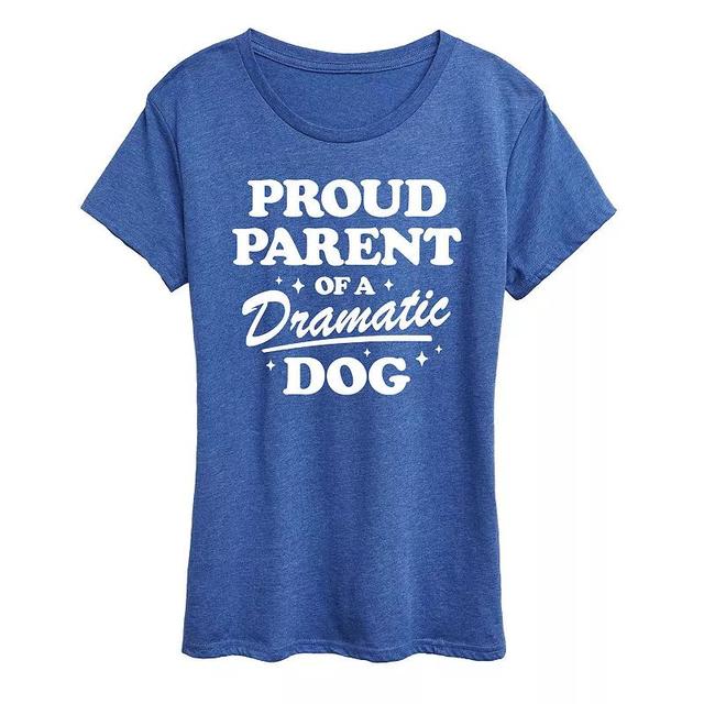 Womens Proud Parent Dramatic Dog Graphic Tee Product Image